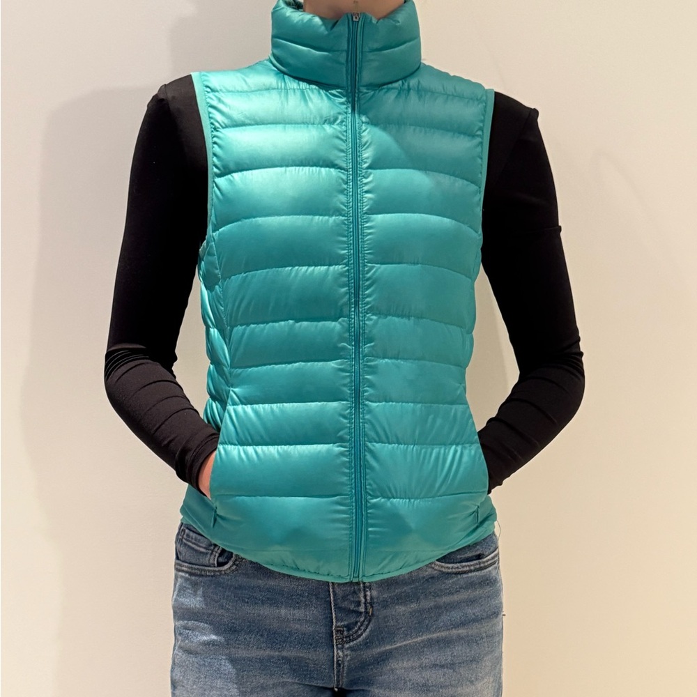Women's Teal Puffer Vest